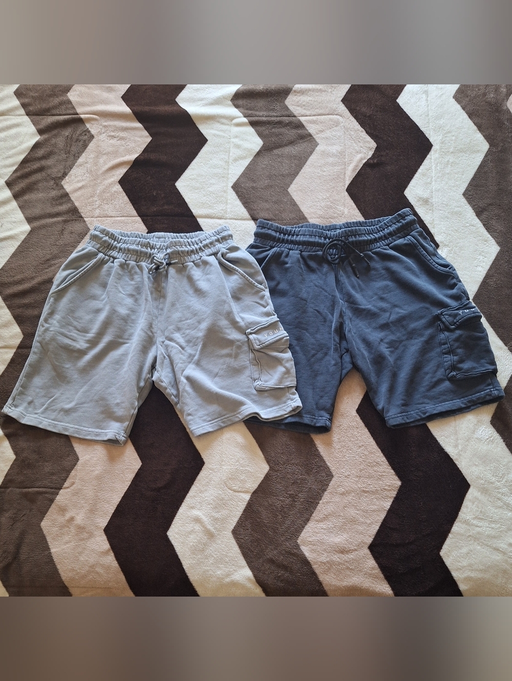 YoungLA Distressed Cargo Sweat Shorts Bundle